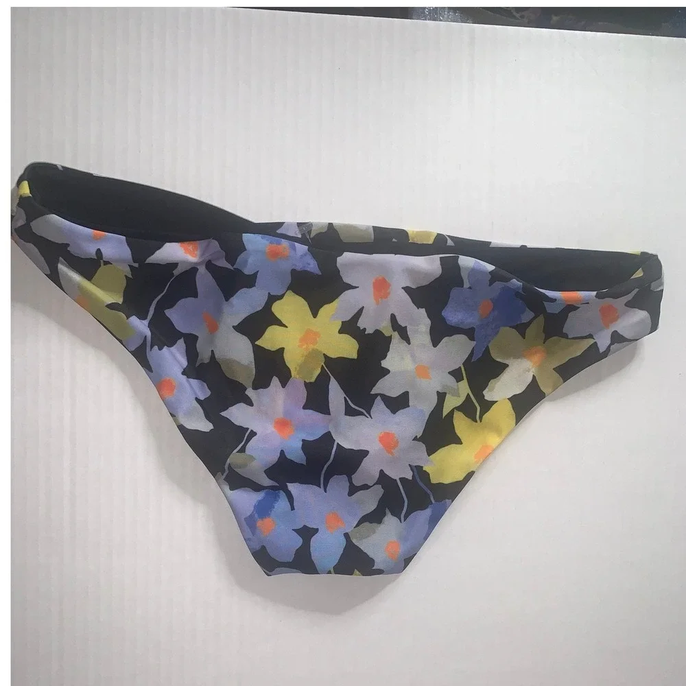 L*Space Sandy Bottoms Floral Bikini Bottoms Size S Swimwear